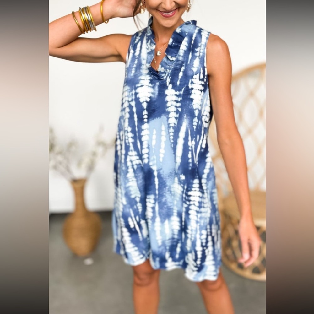 Blue/White Dress